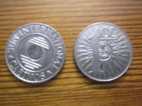 SUN INTERNATIONAL CASINOS  -  R1.00 SLOTS TOKENS X 2